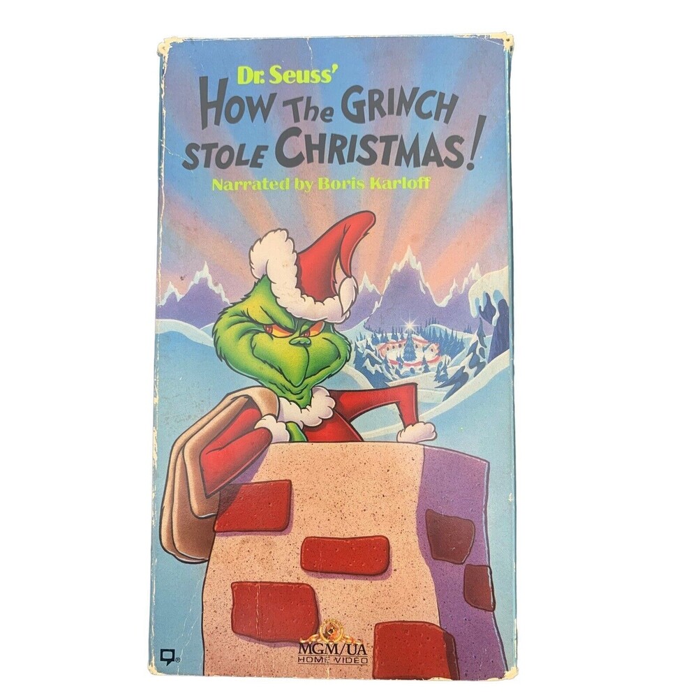 How the Grinch Stole Christmas VINTAGE VHS 1990 MGM Home Video